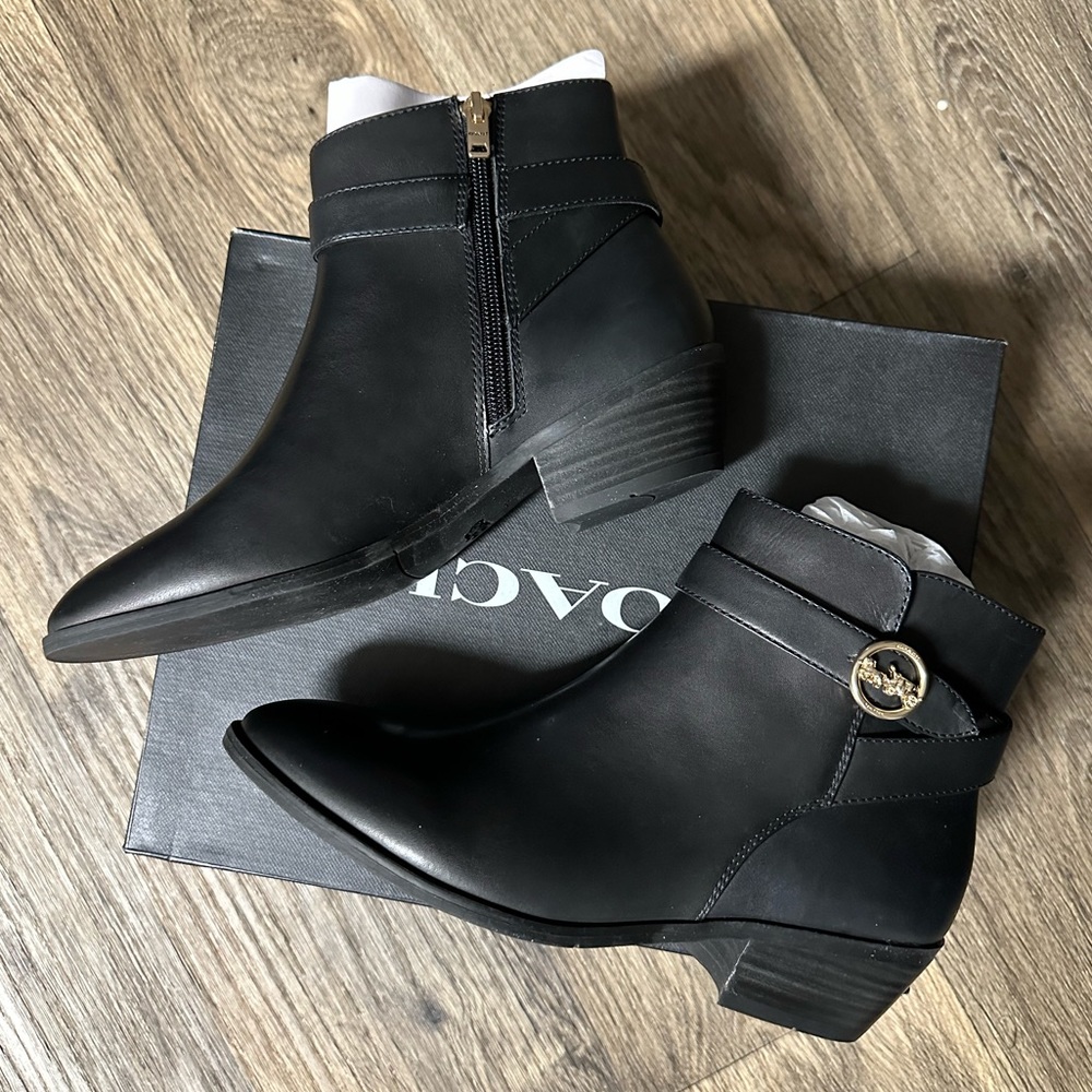 Coach Debi Leather Bootie Women’s Size 7.5 Black